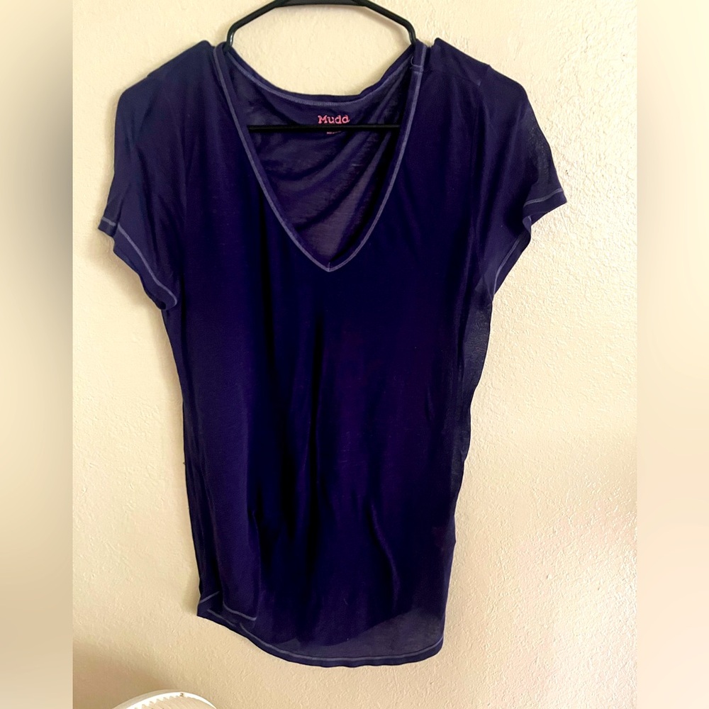 Mudd Y2K lightweight sheer top